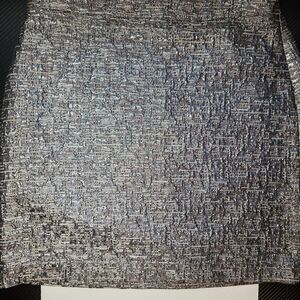 Banana Republic Metallic Silver Mini Skirt